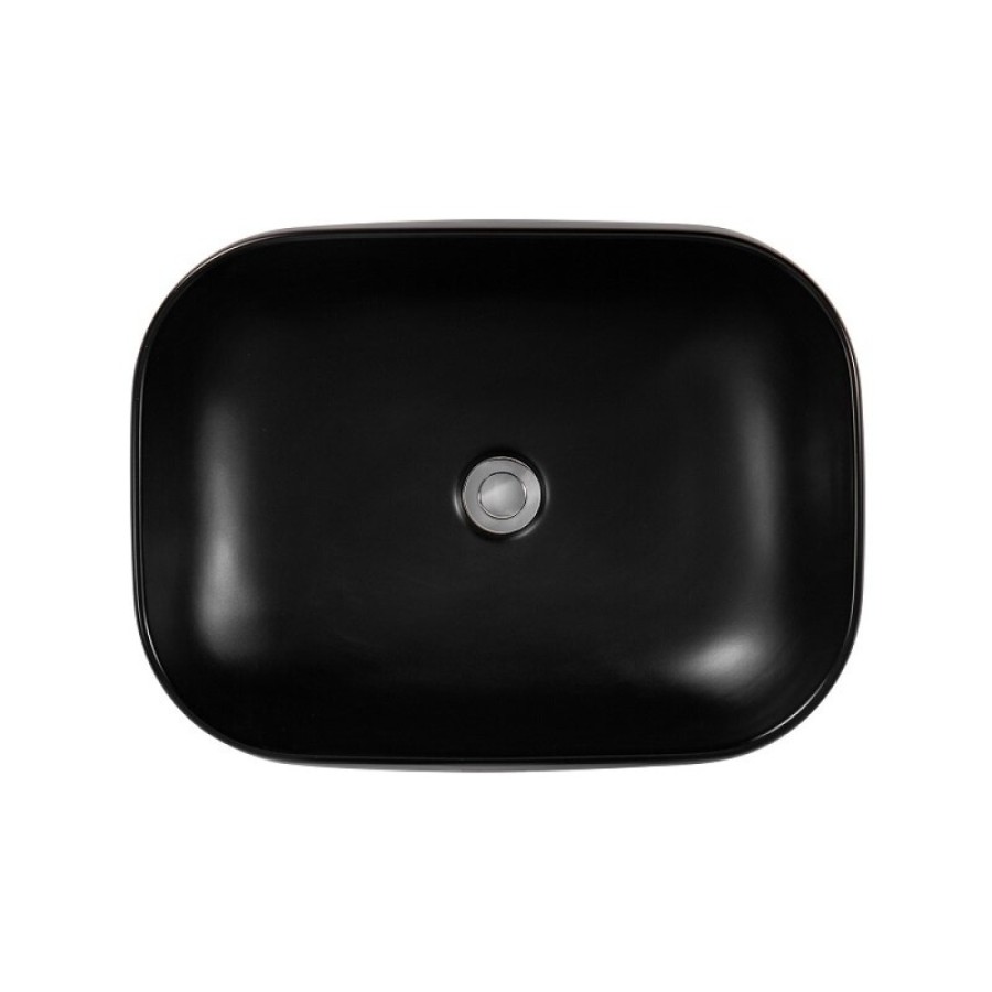 Раковина Aquatek AQ5526-MB, 56 см, фарфор, цвет черный матовый