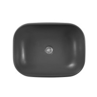 Раковина Aquatek AQ5526-MG, 56 см, фарфор, цвет серый матовый