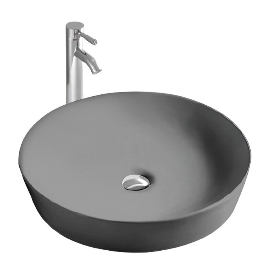 Раковина Aquatek Европа AQ5558-MG, 41 см, фаянс, цвет серый матовый