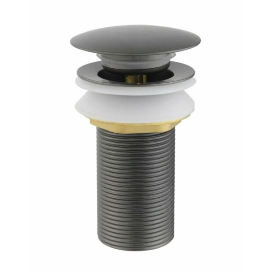 Донный клапан Aquatek AQ6000BGM, Push-open без перелива, оружейная сталь