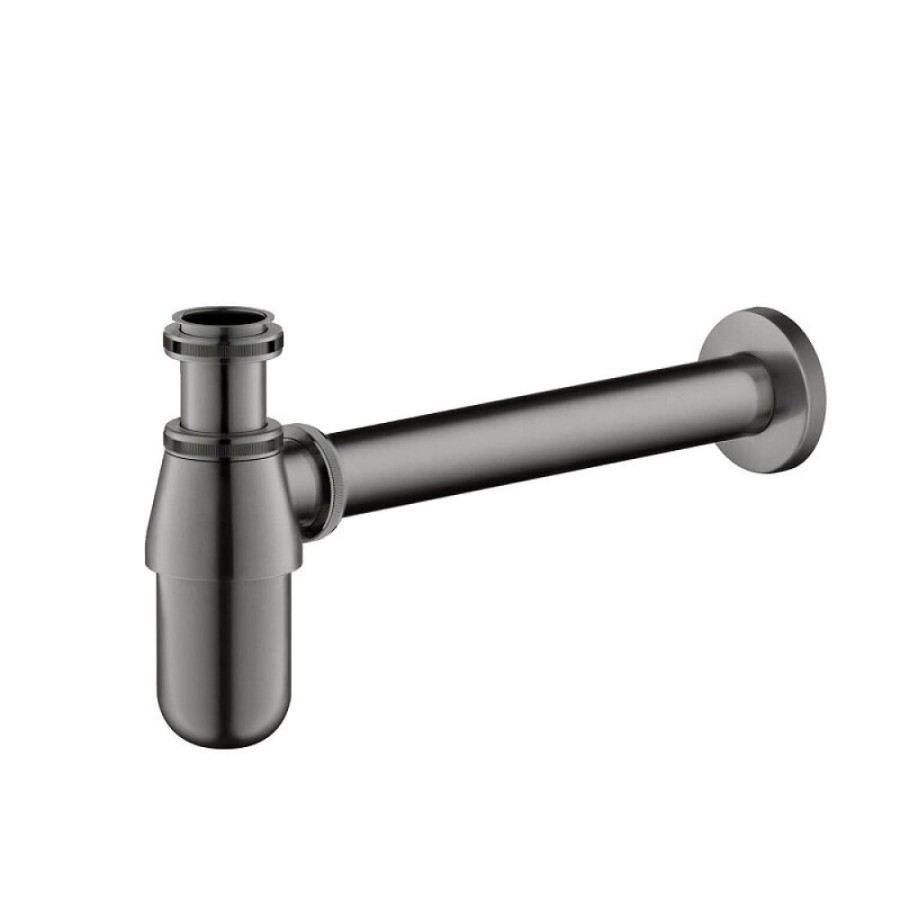Сифон для раковины Aquatek AQ6014BGM, оружейная сталь
