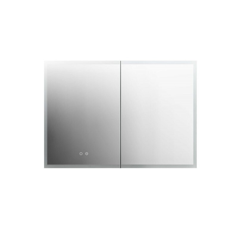 Зеркальный шкаф Aquatek AQ7103B-MLC, 100 см, LED-подсветка, сенсор, хром