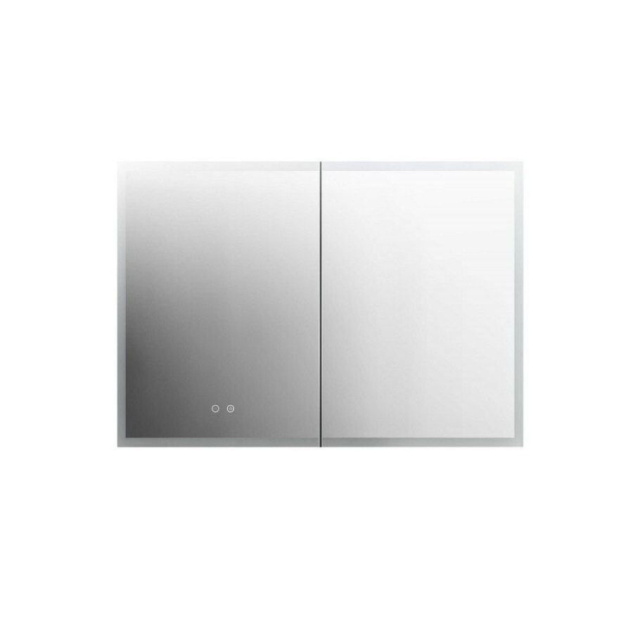 Зеркальный шкаф Aquatek AQ7103B-MLC, 100 см, LED-подсветка, сенсор, хром