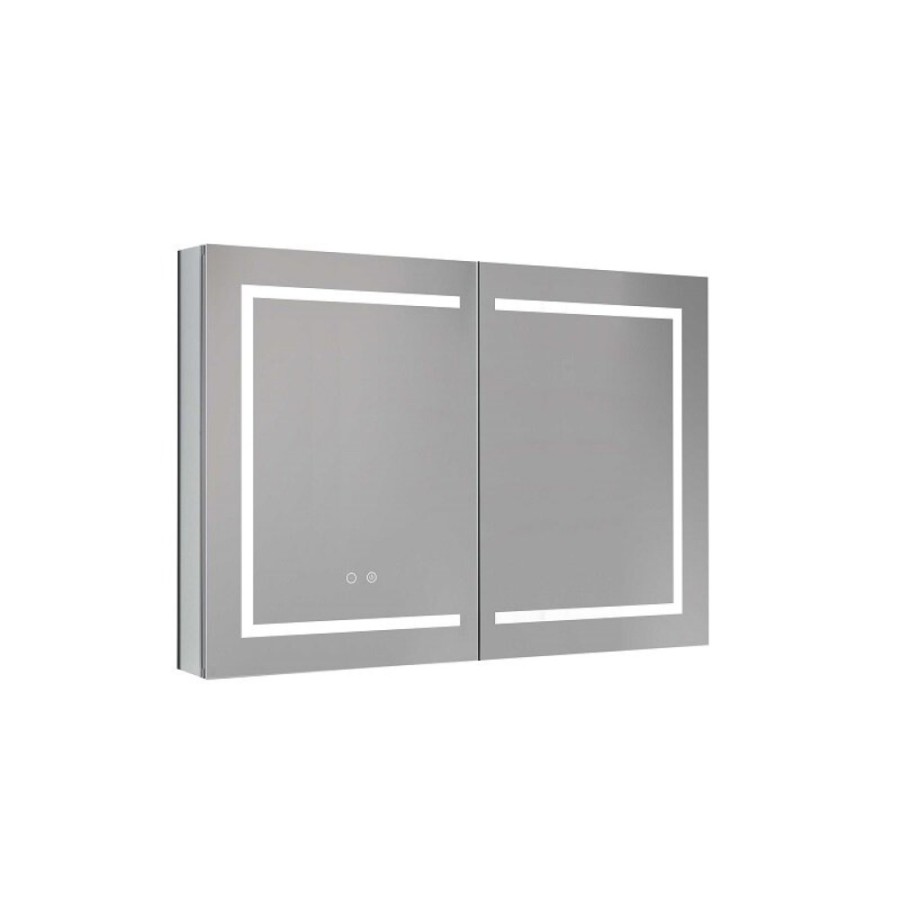 Зеркальный шкаф Aquatek AQ7104-MLC, 100 см, LED-подсветка, сенсор, хром