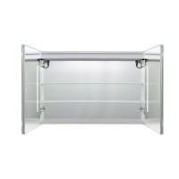 Зеркальный шкаф Aquatek AQ7104-MLC, 100 см, LED-подсветка, сенсор, хром