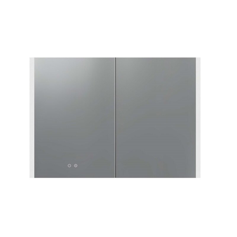 Зеркальный шкаф Aquatek AQ7109-MLC, 100 см, LED-подсветка, сенсор, хром