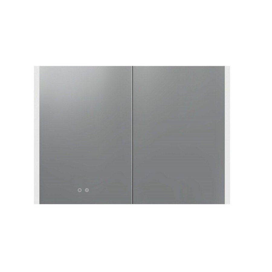 Зеркальный шкаф Aquatek AQ7109-MLC, 100 см, LED-подсветка, сенсор, хром
