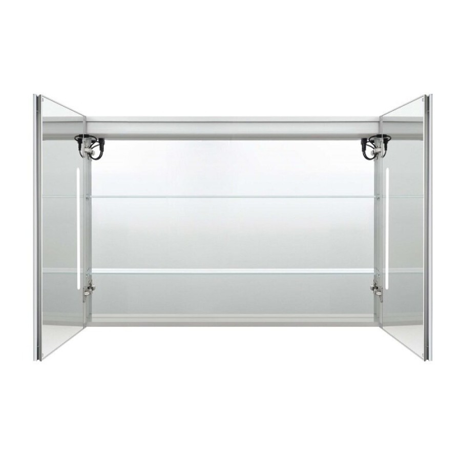 Зеркальный шкаф Aquatek AQ7109-MLC, 100 см, LED-подсветка, сенсор, хром