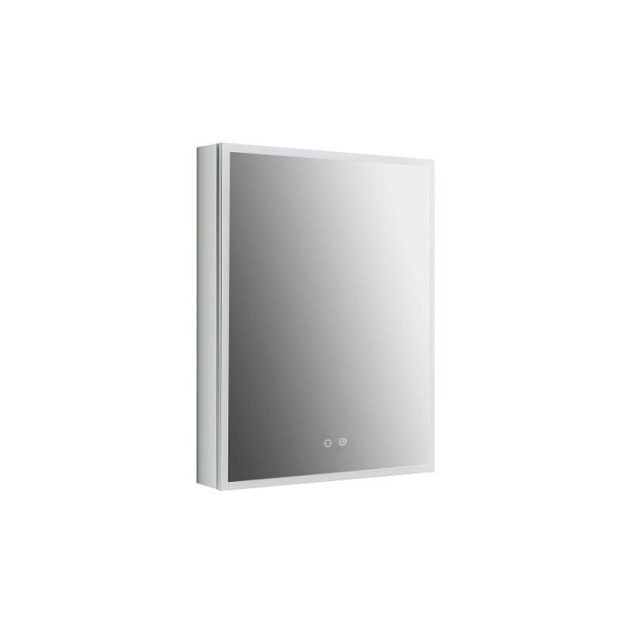 Зеркальный шкаф Aquatek AQ7603B-MLC, 60 см, LED-подсветка, сенсор, хром