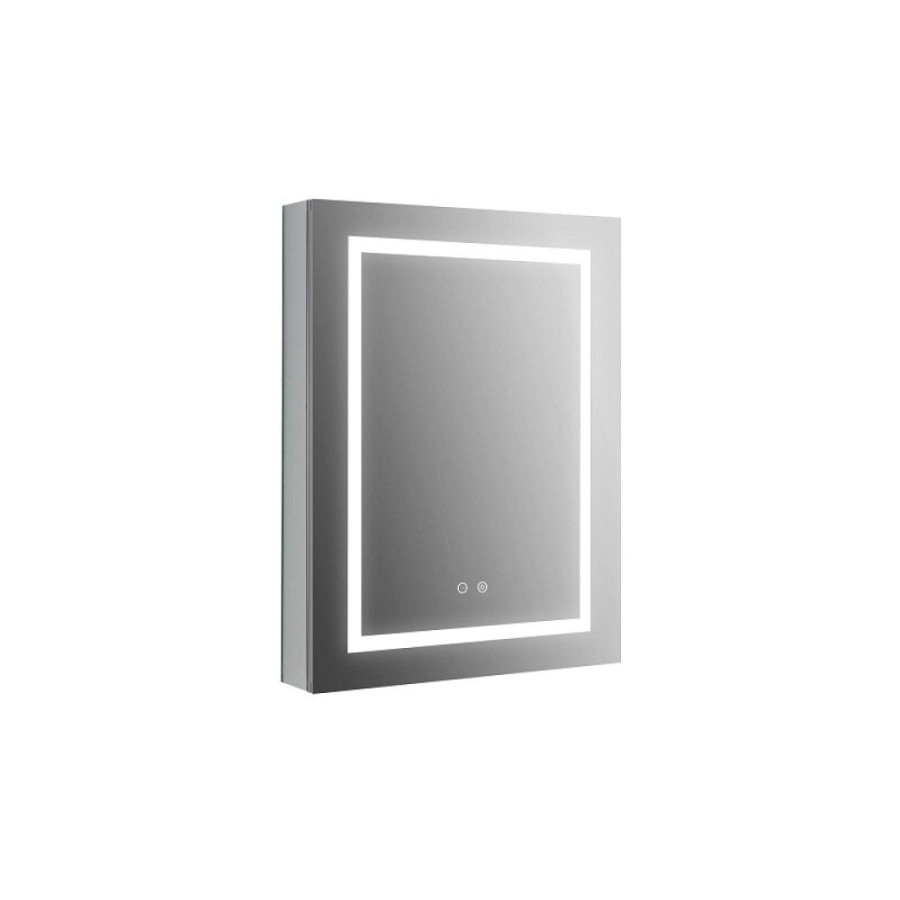 Зеркальный шкаф Aquatek AQ7604-MLC, 60 см, LED-подсветка, сенсор, хром