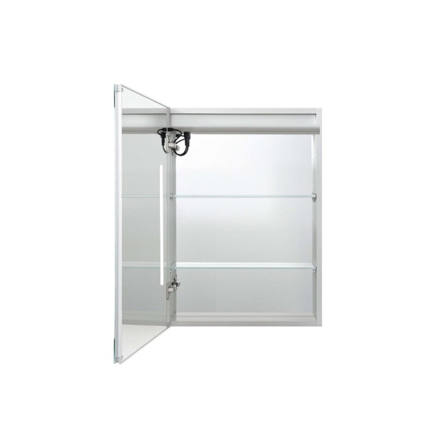 Зеркальный шкаф Aquatek AQ7604-MLC, 60 см, LED-подсветка, сенсор, хром