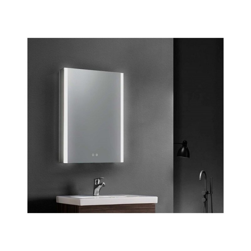 Зеркальный шкаф Aquatek AQ7609-MLC, 60 см, LED-подсветка, сенсор, хром