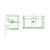 Тумба с раковиной Aquatek Вега AQ77080-LC, 80 см, подвесная, капучино светлый