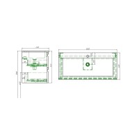Тумба с раковиной Aquatek Вега AQ77100-LG, 100 см, подвесная, серый туман