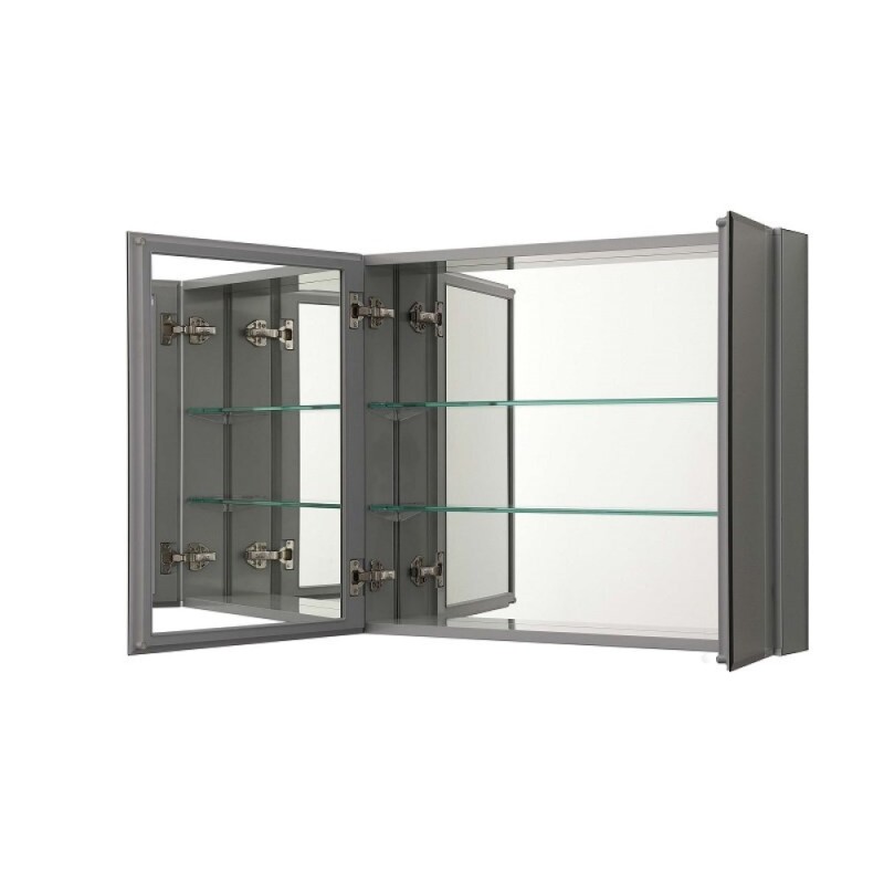 Зеркальный шкаф Aquatek AQ7808-MC, 76 см, подвесной, хром