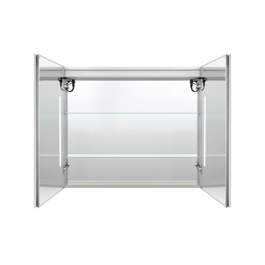 Зеркальный шкаф Aquatek AQ7809-MLC, 80 см, LED-подсветка, сенсор, хром
