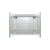 Зеркальный шкаф Aquatek AQ7904-MLC, 90 см, LED-подсветка, сенсор, хром