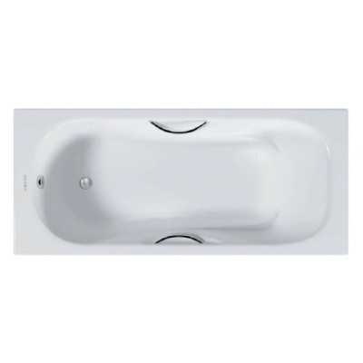 Ванна чугунная Aquatek Гамма 170 x 75 см, ножки и ручки в комплекте, белый, AQ8070FH-00