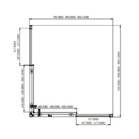 Душевой уголок Aquatek 90 x 90 см, квадратный, стекло прозрачное, профиль хром, AQ ARI KV 09020CH