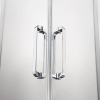 Душевой уголок Aquatek 90 x 90 см, четверть круга, стекло прозрачное, профиль хром, AQ ARI RO 09020CH
