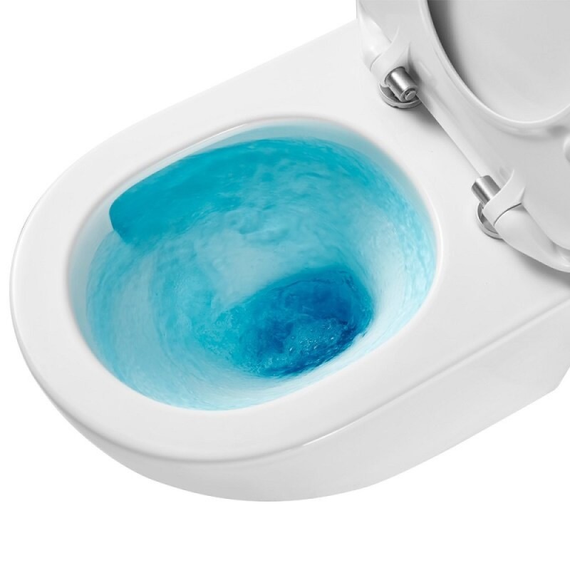 Подвесной унитаз Aquame безободковый, ультратонкое soft-close сиденье, смыв торнадо, цвет белый, AQM2002PRO