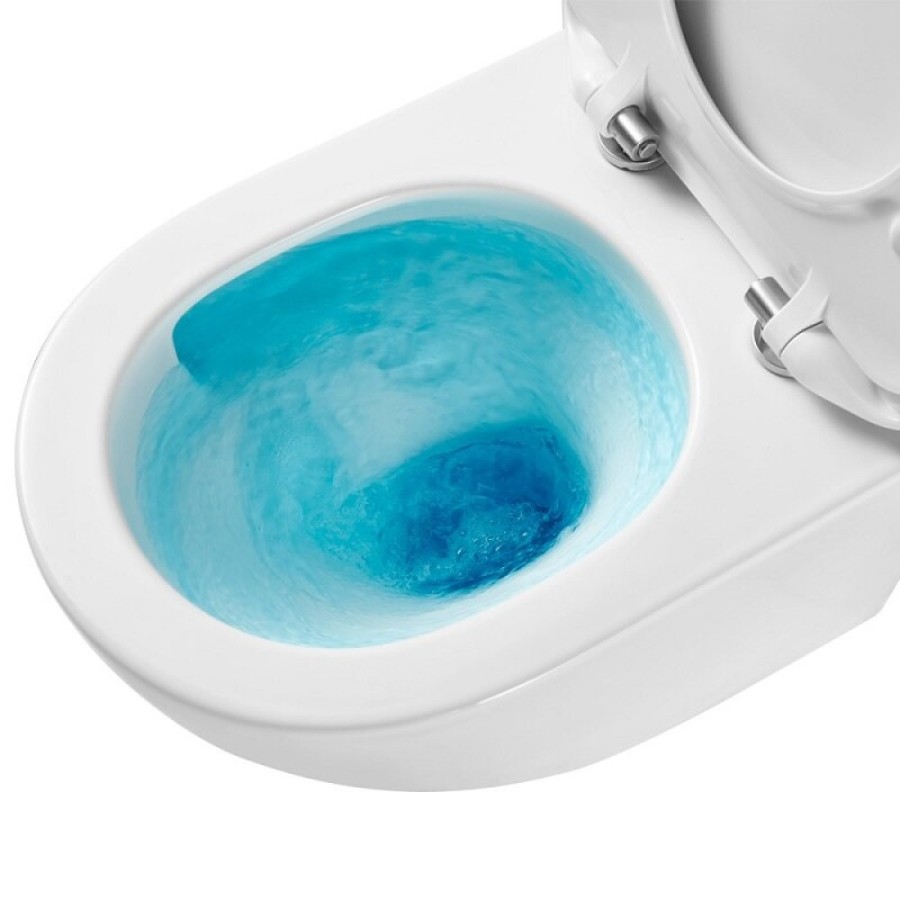 Подвесной унитаз Aquame безободковый, ультратонкое soft-close сиденье, смыв торнадо, цвет белый, AQM2002PRO