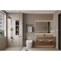 Полотенцесушитель электрический Aquame AQM3116GM, ширина 52 см, высота 61 см, диммер слева, цвет металл