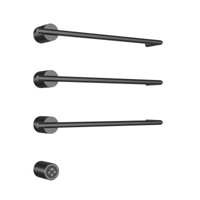 Полотенцесушитель электрический Aquame AQM3143GM, ширина 52 см, высота 50 см, диммер слева, цвет металл