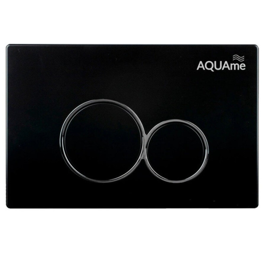 Клавиша смыва для инсталляции AQUAme AQM4101B, механическая, цвет черный