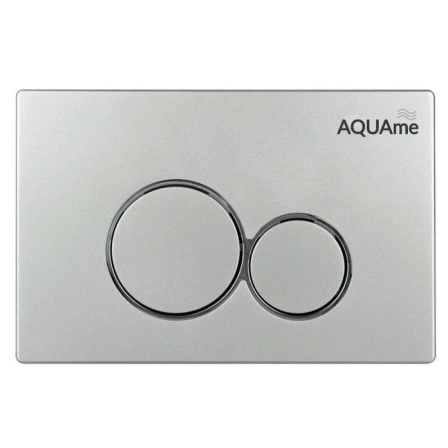 Клавиша смыва для инсталляции AQUAme AQM4101S, механическая, цвет сатиновый