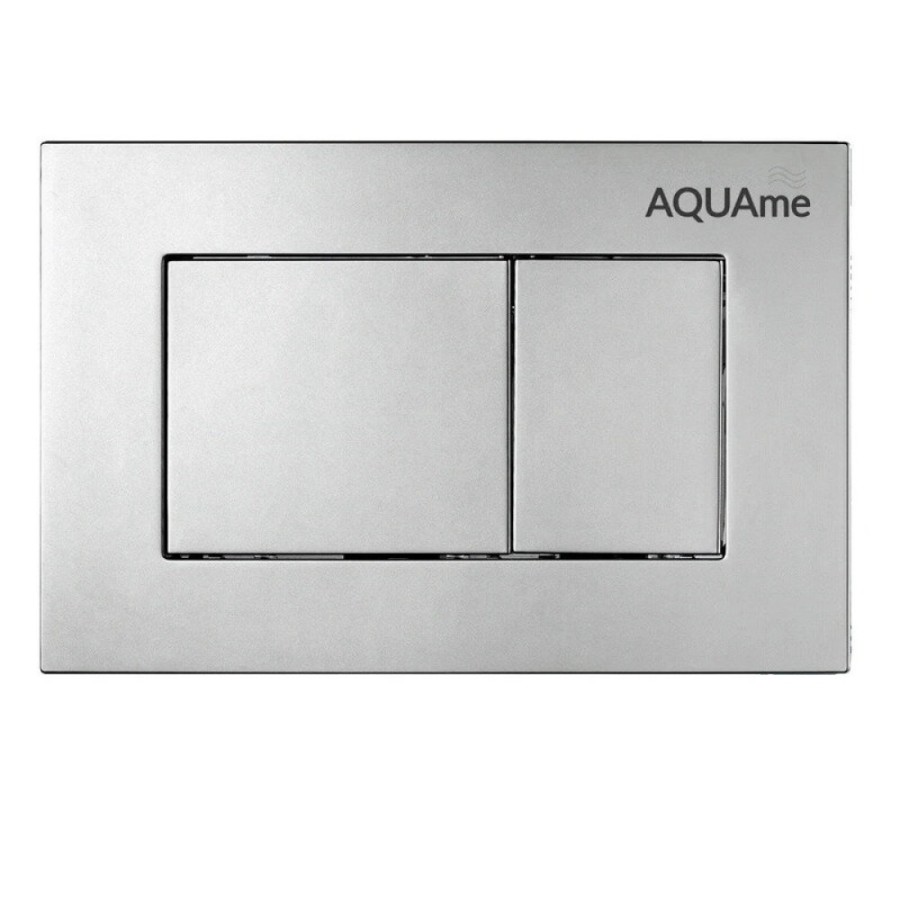 Клавиша смыва для инсталляции AQUAme AQM4102S, механическая, цвет сатиновый