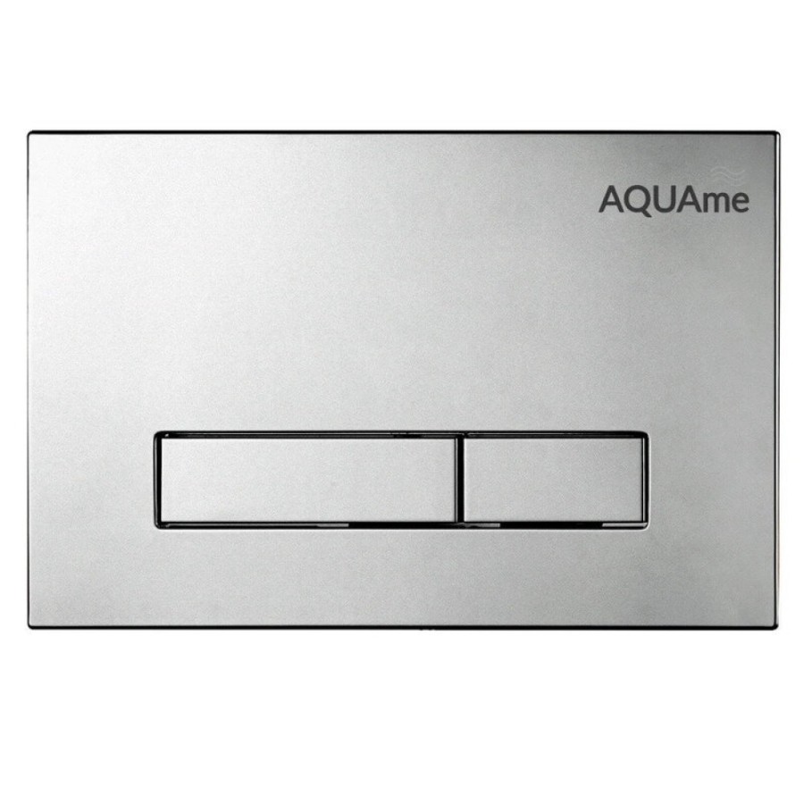 Клавиша смыва для инсталляции AQUAme AQM4103S, механическая, цвет сатиновый