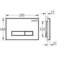 Клавиша смыва для инсталляции AQUAme AQM4103W, механическая, цвет белый