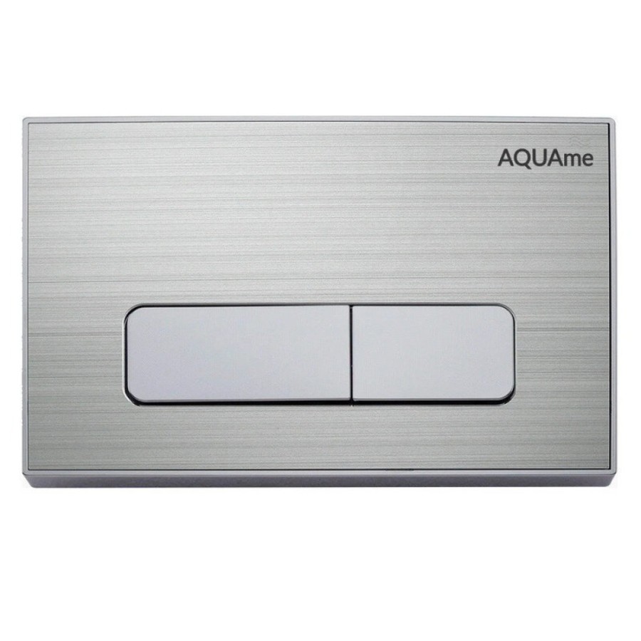 Клавиша смыва для инсталляции AQUAme AQM4105CR, механическая, панель хром, клавиши глянцевый хром