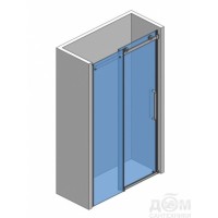 Душевая дверь Aquame, 120 см, стекло прозрачное, профиль хром, AQM4201F-12