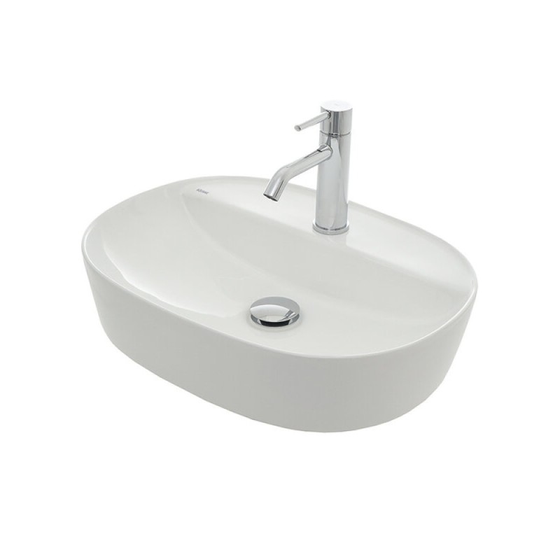Раковина Aquame, накладная, 50 см, цвет белый глянцевый, AQM5002