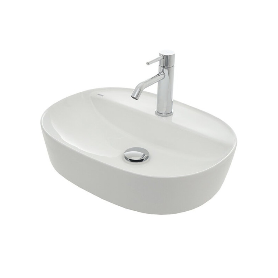 Раковина Aquame, накладная, 50 см, цвет белый глянцевый, AQM5002