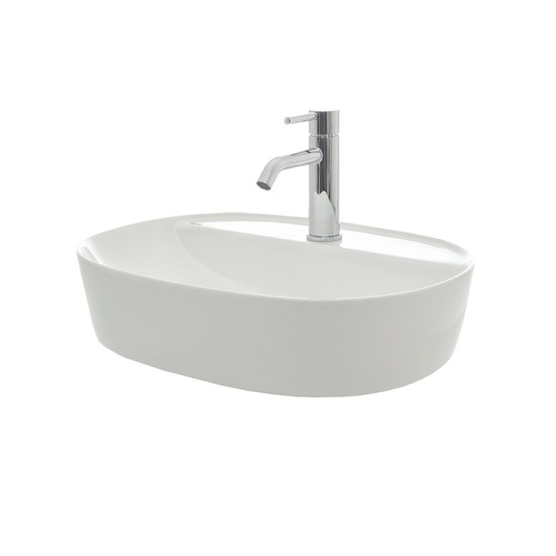 Раковина Aquame, накладная, 50 см, цвет белый глянцевый, AQM5002