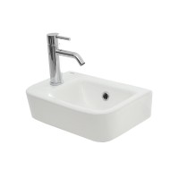 Раковина Aquame, накладная, 35 см, цвет белый глянцевый, левая/правая, AQM5006L/R