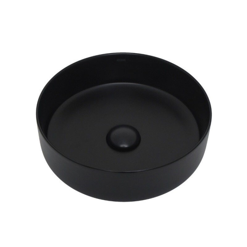 Раковина накладная Aquame, цвет черный матовый, AQM5012MB