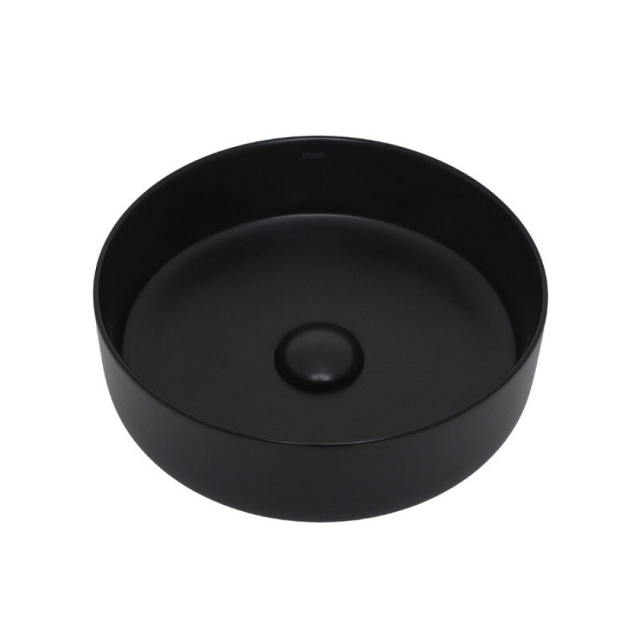Раковина накладная Aquame, цвет черный матовый, AQM5012MB