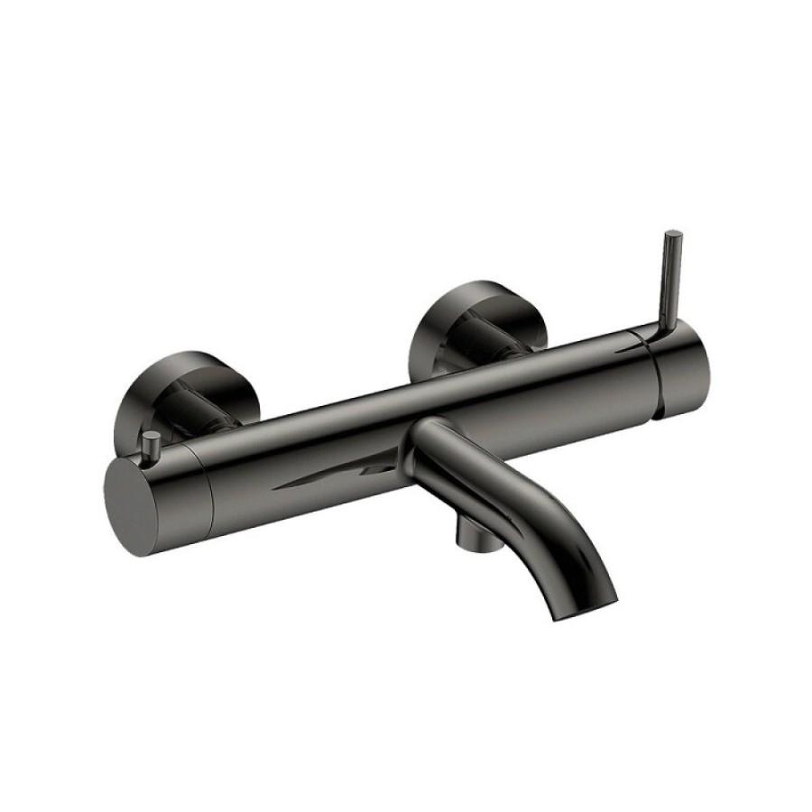 Смеситель Aquame Siena AQM6212GM для ванны и душа, вороненая сталь, gunmetal