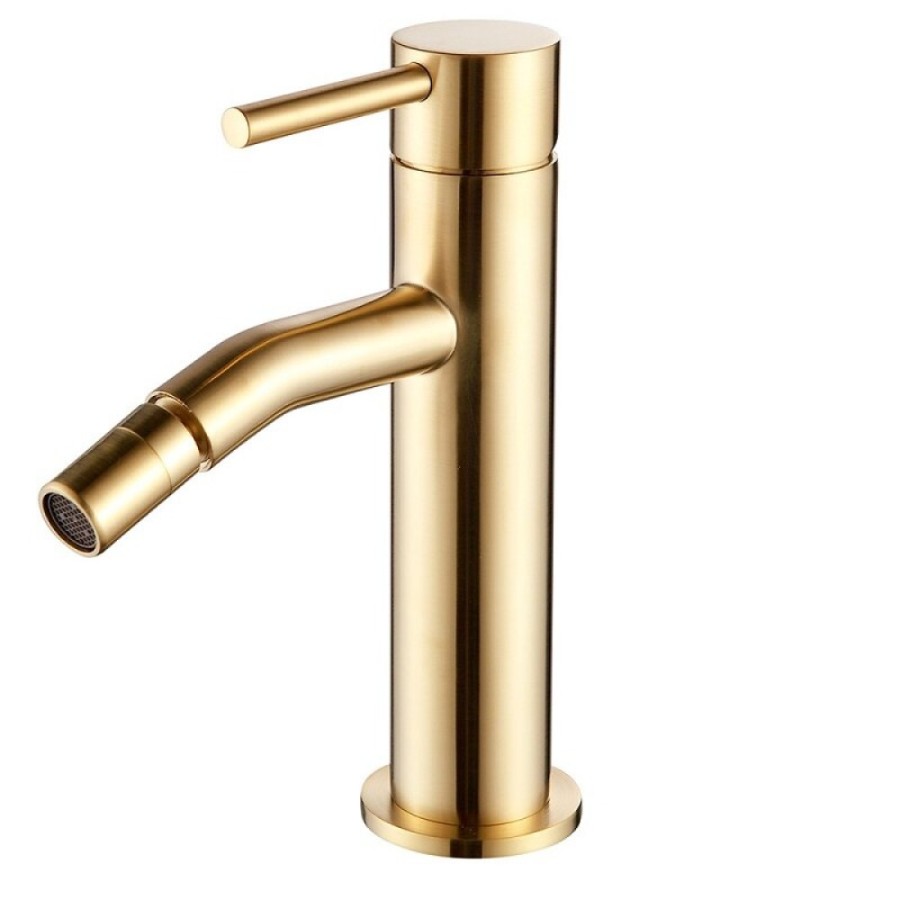 Смеситель Aquame Siena AQM6216GG, для биде, цвет глянцевое золото