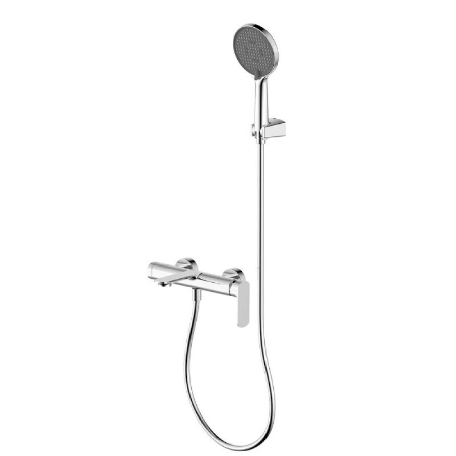 Смеситель Aquame Monza AQM6312CR, для ванны и душа, с душевым гарнитуром, цвет хром