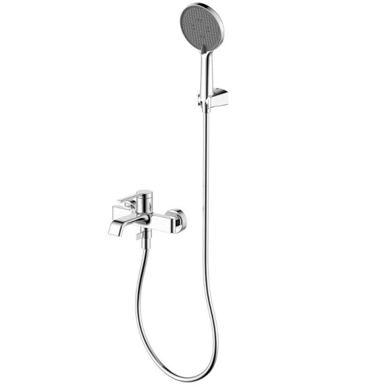 Смеситель Aquame Asti AQM6412CR, для ванны и душа, с душевым гарнитуром, цвет хром