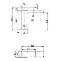 Смеситель для раковины Aquame Savona AQM6810CR, цвет хром