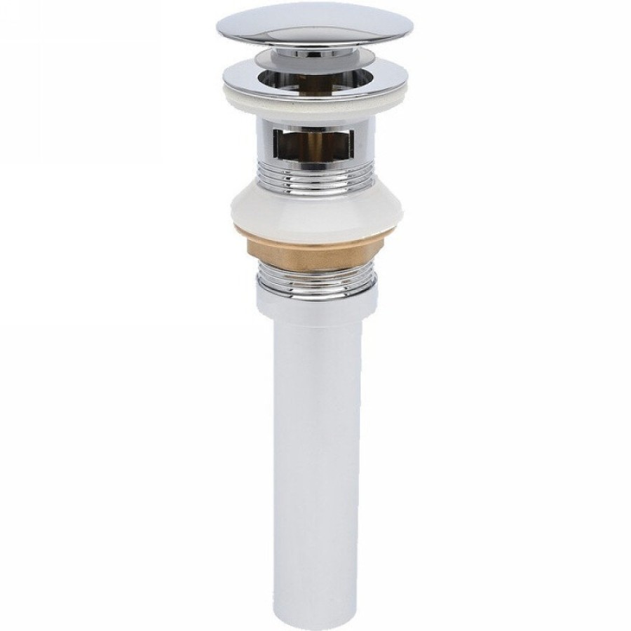 Донный клапан Aquame с переливом, цвет хром, AQM7001-1