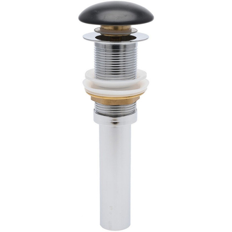 Донный клапан Aquame без перелива, цвет черный матовый, AQM7002-0MB
