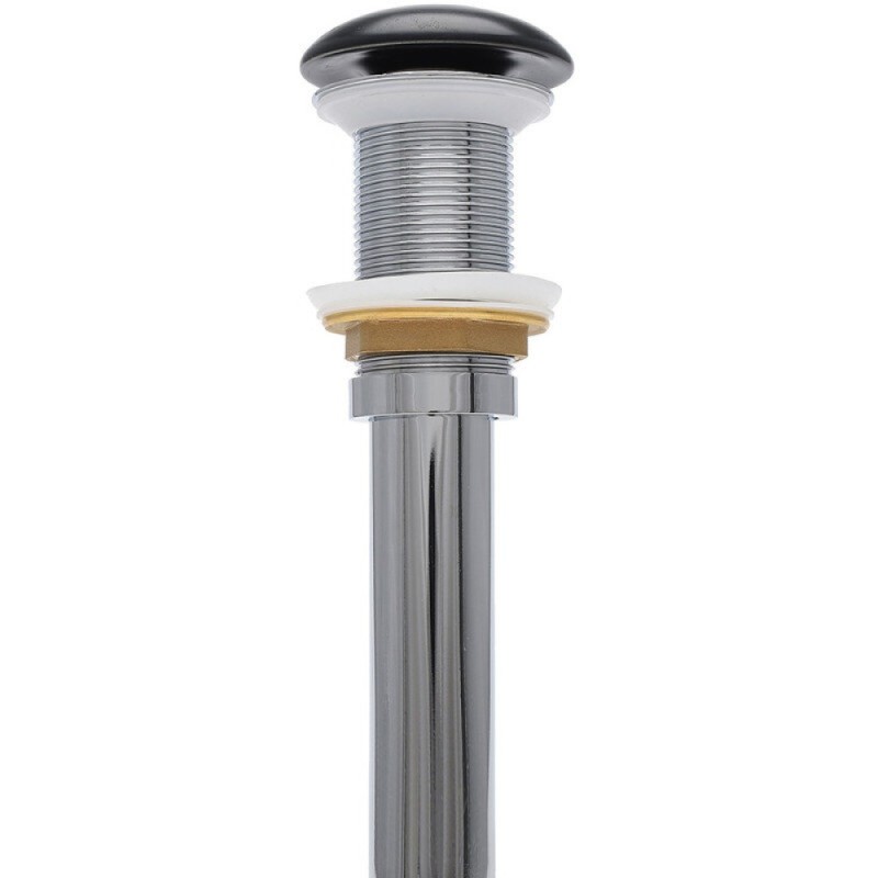 Донный клапан Aquame без перелива, цвет черный матовый, AQM7002-0MB