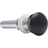 Донный клапан Aquame без перелива, цвет черный матовый, AQM7002-0MB